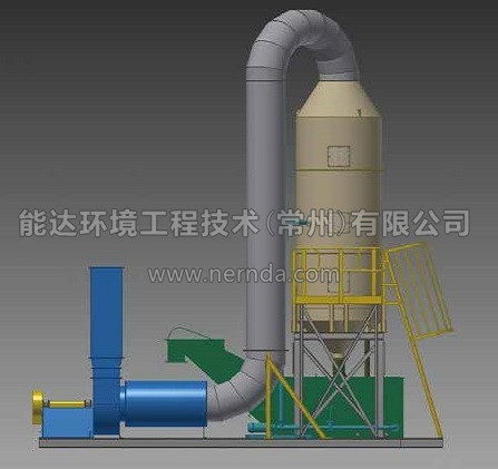 文丘里濕式除塵器設(shè)備安裝示意圖